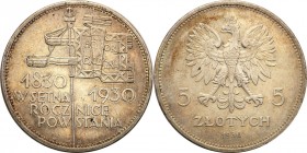 Poland II Republic
POLSKA / POLAND / POLEN / POLOGNE / POLSKO

II RP. 5 zlotych 1930 Sztandar 

Piękne lustro mennicze, kilka mikrorysek na awers...