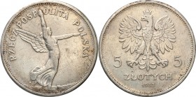 Poland II Republic
POLSKA / POLAND / POLEN / POLOGNE / POLSKO

II RP. 5 zlotych 1932 Nike - RARE DATE 

Najrzadsza, obiegowa moneta II RP (R6). N...