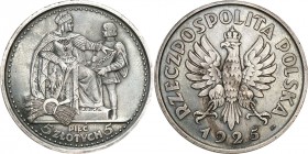 Probe coins of the Second Polish Republic
POLSKA / POLAND / POLEN / II RP / PROBA / PATTERN

II RP. PROBE / PATTERN Silver 5 zlotych 1925 Konstytuc...