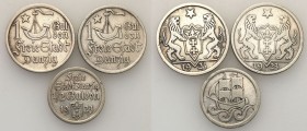 Danzig 
POLSKA / POLAND / POLEN / DANZIG / WOLNE MIASTO GDANSK

Wolne Miasto Gdansk / Danzig 1/2 guldena i 2 x 1 Gulden 1923 Koga, set 3 coins 

...
