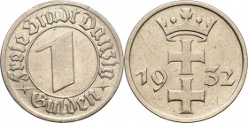 Danzig 
POLSKA / POLAND / POLEN / DANZIG / WOLNE MIASTO GDANSK

Wolne Miasto Gdansk / Danzig 1 Gulden 1932 

Dużo połysku, ale moneta z graffiti ...