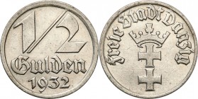 Danzig 
POLSKA / POLAND / POLEN / DANZIG / WOLNE MIASTO GDANSK

Wolne Miasto Gdansk / Danzig/Danzig 1/2 Guldena 1932 



Details: 2,99 g Ni 
C...