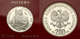Probe coins Polish People Republic (PRL) and Poland
POLSKA / POLAND / POLEN / PATTERN / PROBE / PROBA

PRL. PROBE / PATTERN Silver 200 zlotych 1980...