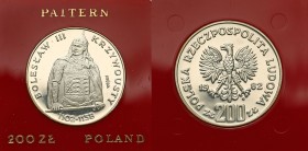 Probe coins Polish People Republic (PRL) and Poland
POLSKA / POLAND / POLEN / PATTERN / PROBE / PROBA

PRL. PROBE / PATTERN Silver 200 zlotych 1982...