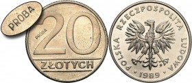 Probe coins Polish People Republic (PRL) and Poland
POLSKA / POLAND / POLEN / PATTERN / PROBE / PROBA

PRL PROBE / PATTERN copper-nickel 20 zlotych...
