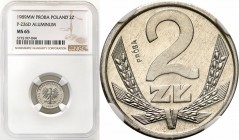 Probe coins Polish People Republic (PRL) and Poland
POLSKA / POLAND / POLEN / PATTERN / PROBE / PROBA

PRL. PROBE / PATTERN aluminium 2 zlote 1989 ...
