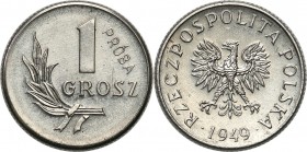 Collection - Nickel Probe Coins
POLSKA / POLAND / POLEN / PATTERN

PRL. PROBE / PATTERN Nickel 1 Grosz (Groschen) 1949 

Piękny, wyselekcjonowany...
