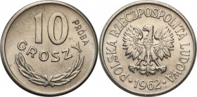 Collection - Nickel Probe Coins
POLSKA / POLAND / POLEN / PATTERN

PRL. PROBE / PATTERN Nickel 10 Grosz (Groschen) 1962 

Piękny, wyselekcjonowan...