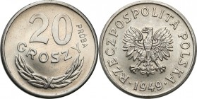 Collection - Nickel Probe Coins
POLSKA / POLAND / POLEN / PATTERN

PRL. PROBE / PATTERN Nickel 20 Grosz (Groschen) 1949 

Piękny egzemplarz.Fisch...
