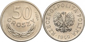 Collection - Nickel Probe Coins
POLSKA / POLAND / POLEN / PATTERN

PRL. PROBE / PATTERN Nickel 50 Grosz (Groschen) 1949 

Piękny, wyselekcjonowan...
