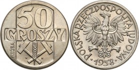 Collection - Nickel Probe Coins
POLSKA / POLAND / POLEN / PATTERN

PRL. PROBE / PATTERN Nickel 50 Grosz (Groschen) 1958 

Poszukiwana próba niklo...