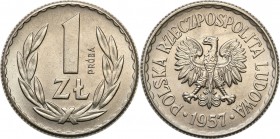 Collection - Nickel Probe Coins
POLSKA / POLAND / POLEN / PATTERN

PRL. PROBE / PATTERN Nickel 1 zloty 1957 nominał 

Poszukiwana próba niklowa. ...
