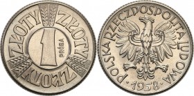 Collection - Nickel Probe Coins
POLSKA / POLAND / POLEN / PATTERN

PRL. PROBE / PATTERN Nickel 1 zloty 1958 

Poszukiwana próba niklowa. Piękny, ...