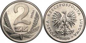 Collection - Nickel Probe Coins
POLSKA / POLAND / POLEN / PATTERN

PRL. PROBE / PATTERN Nickel 2 zlote 1986 

Piękny, menniczy egzemplarz.Fischer...