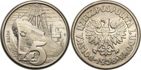 Collection - Nickel Probe Coins
POLSKA / POLAND / POLEN / PATTERN

PRL. PROBE / PATTERN Nickel 5 zlotych 1958 Waryński - Rzadka 

Piękny, wyselek...