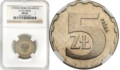 Collection - Nickel Probe Coins
POLSKA / POLAND / POLEN / PATTERN

PRL. PROBE / PATTERN Nickel 5 zlotych 1979 NGC MS66 

Piękny, menniczy egzempl...