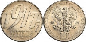 Collection - Nickel Probe Coins
POLSKA / POLAND / POLEN / PATTERN

PRL. PROBE / PATTERN Nickel 10 zlotych 1967 Rewolucja Październikowa 

Piękny,...