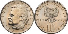 Collection - Nickel Probe Coins
POLSKA / POLAND / POLEN / PATTERN

PRL. PROBE / PATTERN Nickel 10 zlotych 1975 – Bolesław Prus 

Piękny, wyselekc...