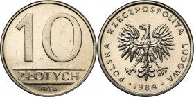 Collection - Nickel Probe Coins
POLSKA / POLAND / POLEN / PATTERN

PRL. PROBE / PATTERN Nickel 10 zlotych 1984 nominał 

Piękny egzemplarz.Fische...