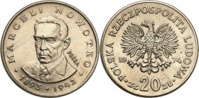 Collection - Nickel Probe Coins
POLSKA / POLAND / POLEN / PATTERN

PRL. PROBE / PATTERN Nickel 20 zlotych 1974 – Marceli Nowotko 

Piękny, wysele...