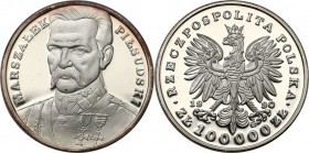 Polish collector coins after 1990
POLSKA / POLAND / POLEN / POLOGNE / POLSKO

III RP. 100.000 zlotych 1990 Pilsudski - Mały Tryptyk 

Moneta wcho...
