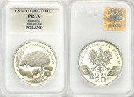 Polish collector coins after 1990
POLSKA / POLAND / POLEN / POLOGNE / POLSKO

III RP. 20 zlotych 1996 Jeż PCG PR70 

Menniczy egzemplarz w slabie...