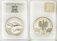 Polish collector coins after 1990
POLSKA / POLAND / POLEN / POLOGNE / POLSKO

III RP. 20 zlotych 2004 Morświn PCG PR70 

Menniczy egzemplarz w sl...