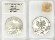 Polish collector coins after 1990
POLSKA / POLAND / POLEN / POLOGNE / POLSKO

III RP. 20 zlotych 2011 Borsuk PCG PR70 

Menniczy egzemplarz w sla...