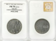 Polish collector coins after 1990
POLSKA / POLAND / POLEN / POLOGNE / POLSKO

III RP. 10 zlotych 2011 Europa bez Barier PCG PR70 MATTE 

Menniczy...