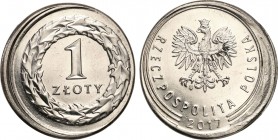 Mint Errors of PRL and III RP
POLSKA / POLAND / POLEN / MINT ERROR / DESTRUKT

III RP. 1 zloty 2017 - DESTRUKT / MINT ERROR 

Niecentrycznie wybi...