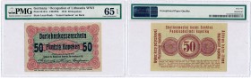 Polish banknotes
POLSKA / POLAND / POLEN / PAPER MONEY / BANKNOTE

Poland - OST 50 kopiejek (kopeck) 1916 Poznan PMG 65 EPQ 

Na stronie odwrotne...
