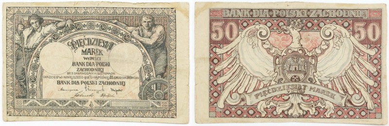 Polish banknotes
POLSKA / POLAND / POLEN / PAPER MONEY / BANKNOTE

50 mark 19...