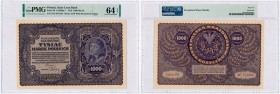 Polish banknotes
POLSKA / POLAND / POLEN / PAPER MONEY / BANKNOTE

1.000 Polish mark 1919 series I-DG PMG 64 EPQ 

Idealnie zachowany egzemplarz ...