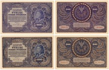 Polish banknotes
POLSKA / POLAND / POLEN / PAPER MONEY / BANKNOTE

1000 Polish mark II series AQ i III series At, 

Pięknie zachowane banknoty, j...