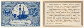Polish banknotes
POLSKA / POLAND / POLEN / PAPER MONEY / BANKNOTE

10 groszy 1924 - excellence 

Banknot bez oznaczenia serii i numeracji.Wyśmien...
