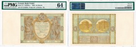 Polish banknotes
POLSKA / POLAND / POLEN / PAPER MONEY / BANKNOTE

50 zlotych 1929 series EP PMG 64 

Emisyjny stan zachowania. Lucow 654a (R0); ...