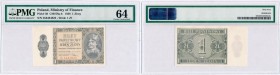 Polish banknotes
POLSKA / POLAND / POLEN / PAPER MONEY / BANKNOTE

1 zloty 1938 series IG PMG 64 

Idealnie zachowany egzemplarz w gradingu PMG i...