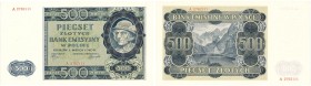 Polish banknotes
POLSKA / POLAND / POLEN / PAPER MONEY / BANKNOTE

500 zlotych 1940 series A 

Wyśmienicie zachowane.Lucow 801 (R2); Miłczak 98a...