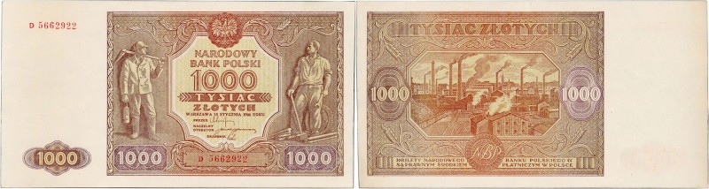 Polish banknotes
POLSKA / POLAND / POLEN / PAPER MONEY / BANKNOTE

1.000 zlot...