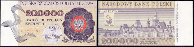 Polish banknotes
POLSKA / POLAND / POLEN / PAPER MONEY / BANKNOTE

200.000 zl...