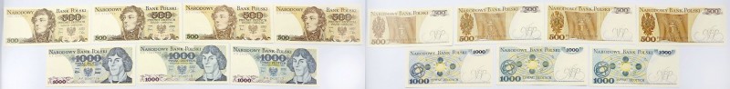 Polish banknotes
POLSKA / POLAND / POLEN / PAPER MONEY / BANKNOTE

500, 1000 ...