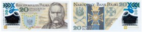 Polish banknotes
POLSKA / POLAND / POLEN / PAPER MONEY / BANKNOTE

20 zlotych 2014 series LP, Jozef Pilsudski - 100. anniversary of the establishme...
