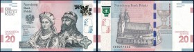Polish banknotes
POLSKA / POLAND / POLEN / PAPER MONEY / BANKNOTE

20 zlotych 2015, 1050. anniversary of the baptism of Poland series AB - RARE 
...