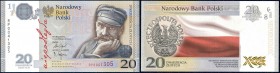 Polish banknotes
POLSKA / POLAND / POLEN / PAPER MONEY / BANKNOTE

20 zlotych 2018 series RP Jozef Pilsudski - Stulecie odzyskania niepodległości ...
