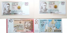 Polish banknotes
POLSKA / POLAND / POLEN / PAPER MONEY / BANKNOTE

Banknotes 10, 20, 50 zlotych 2006-2011, set 4 pieces 



Details: 
Conditio...