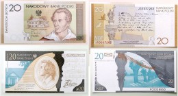 Polish banknotes
POLSKA / POLAND / POLEN / PAPER MONEY / BANKNOTE

Banknotes 20 zlotych 2009 Słowacki, 20 zlotych Chopin 2009, set 2 pieces 

Ide...