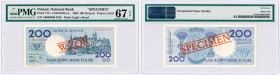 Polish banknotes
POLSKA / POLAND / POLEN / PAPER MONEY / BANKNOTE

PATTERN / SPECIMEN 200 zlotych 1990 series A PMG 67 EPQ 



Details: 
Condi...