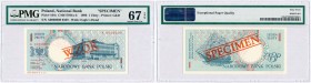 Polish banknotes
POLSKA / POLAND / POLEN / PAPER MONEY / BANKNOTE

PATTERN / SPECIMEN 1 zloty 1990 series A PMG 67 EPQ 

Wysoka nota gradingowa z...