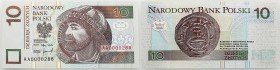 Polish banknotes
POLSKA / POLAND / POLEN / PAPER MONEY / BANKNOTE

10 zlotych 1994 series AA – BARDZO NISKI NUMER 

Początkowa seria banknotu dru...