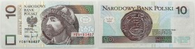 Polish banknotes
POLSKA / POLAND / POLEN / PAPER MONEY / BANKNOTE

10 zlotych 1994 replacement series YC 

Rzadka seria zastępcza YC.Ledwo widocz...